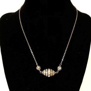 Crystal Rondelle sweet necklace, great layered!